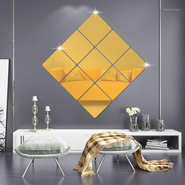 

mirrors mirror wall sticker square decoration amazon customized 1mm thickness 6 pieces of acrylic customization1