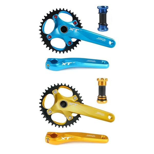 

bike heels & chainwheels meijun 170 mtb mountain bicycle hollow integrated crank xf modified single disc 104bcd 38t crankset bottom bra