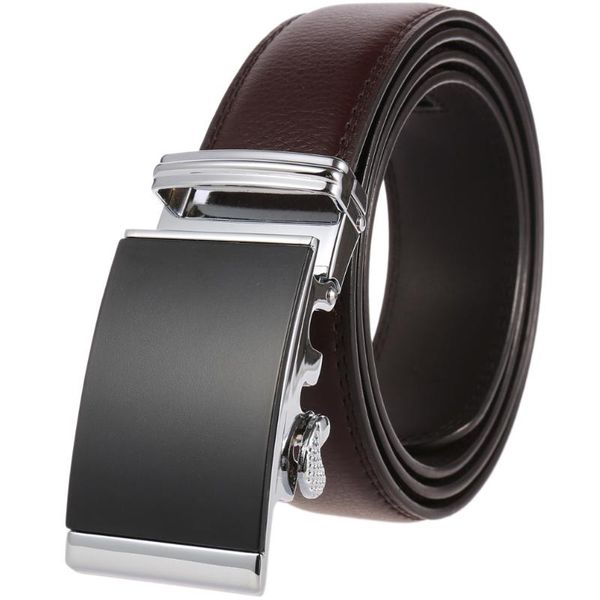 

belts men's belt automatic buckle business men alloy ly136-576-1, Black;brown