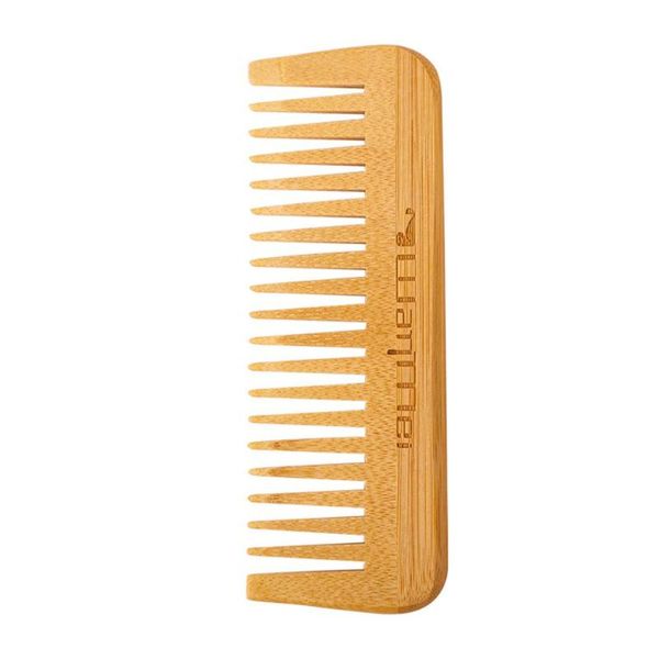 

hair brushes 1pc natural bamboo comb massage scalp anti-static men's beard modeling tool hairbrush extension hairdressing, Silver