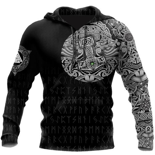 

men's hoodies & sweatshirts viking odin norse valhalla 3d printed men hoodie harajuku fashion hooded sweatshirt autumn sudadera hombr, Black