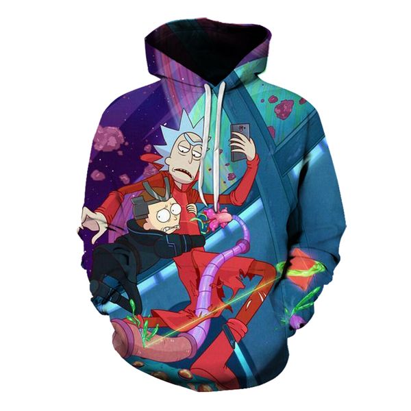 

fried street high street pattern men is a 3d printed hoodie visual impact party punk goth round neck american sweater hoodie, Black