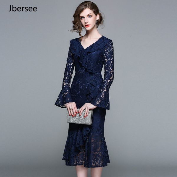 

long-sleeved mermaid dresses lace dresses blue ms. patchwork sh190724, Black;pink