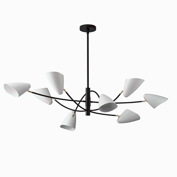 

pendant lamps yiserhome modern 8 heads iron lights creative design dining room decoration lamp