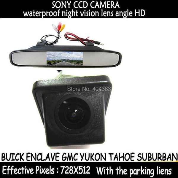 

car rear view cameras& parking sensors camera 4.3"lcd color with hd sony ccd for enclave yukon tahoe suburban
