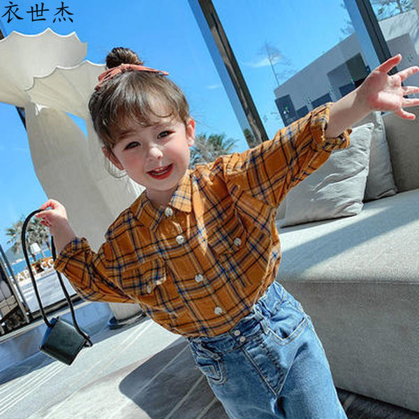 

spring new 2022 girls back knotted long-sleeved childrens shirt baby spring and autumn fashion shirt, White;black