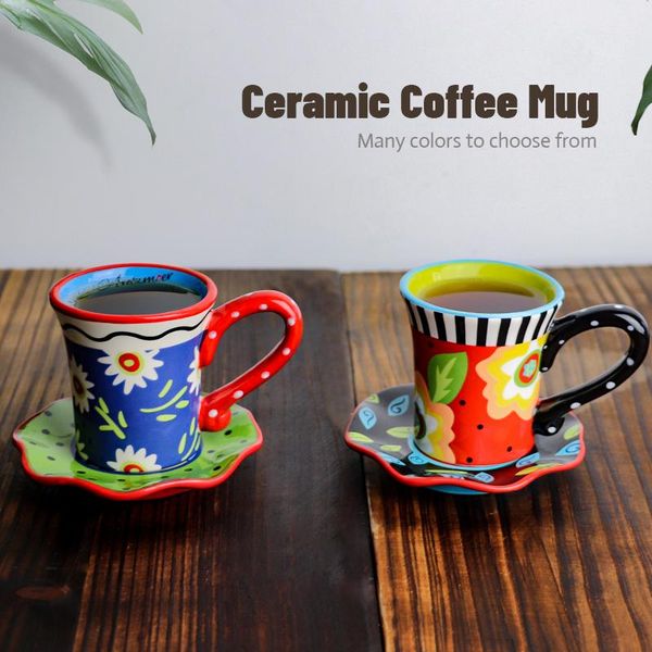 

mugs coffee ceramic mug travel cup painted hand painting