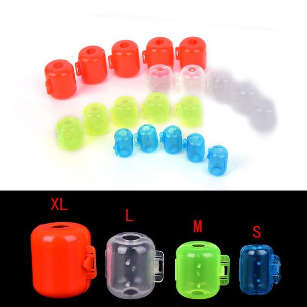 

10pcs wood shrimp squid hook set wood shrimp hook cover cover fixture squid umbrella hat box protector fishing