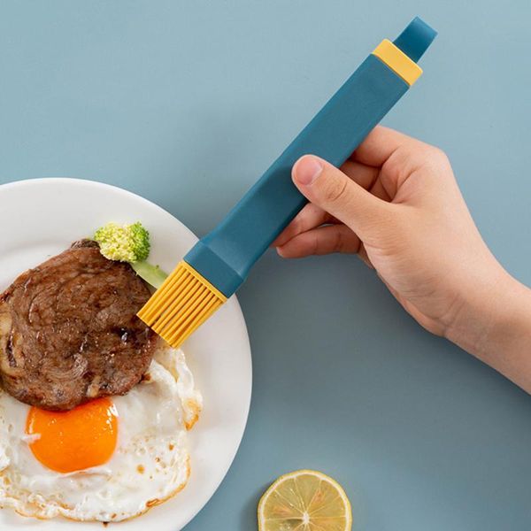 

tools & accessories 1pcs silicone basting brush hanging oil bbq cookware kitchen utensil non-stick