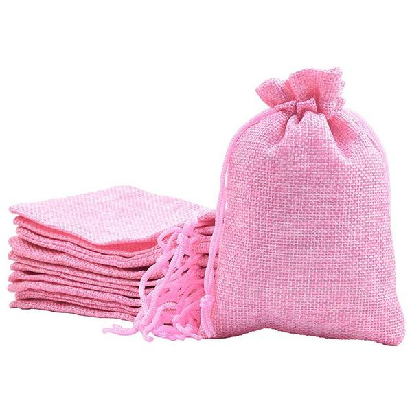 

gift wrap 50pcs drawstring burlap bag bags jewelry packaging wedding with candy