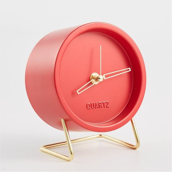 

nordic fashion art electronic simple and creative seat living room bedside decoration silent pointer clock