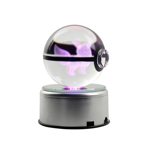 

dropshipping 3d action figures crystal ball engraving glass ball led night lights christmas birthday gifts for kids