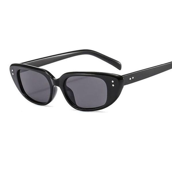 

new women frame designer 2021 glasses for female shades uv400 sunglasses sun vintage eye fashion small cat brand cateye sbivi, White;black