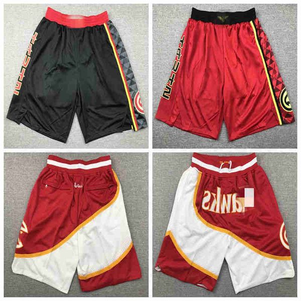 

mens stitched just don basketball shorts hawks8 smith dikembe mutombo 55 trae young 11 mitchell&ness 2021/22 edition city sweatpants red, White;black