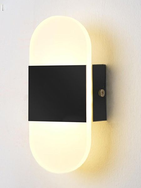 

wall lamps deyidn led lamp minimalist acrylic sconce bedside light ac90-260v study room corridor staircase indoor decorative