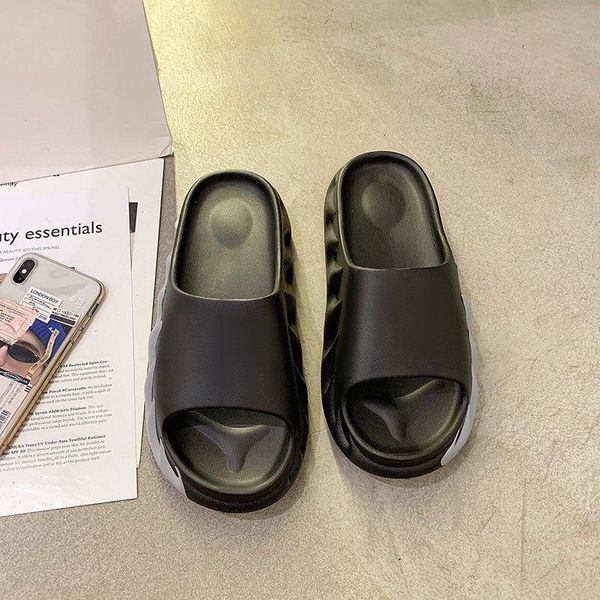 

summer 2021 new personalized flame non-slip lady slippers, Black