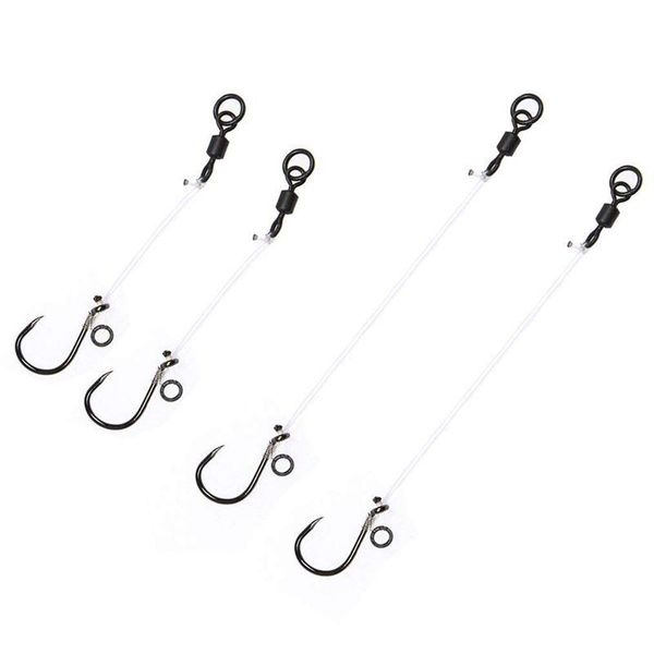 

ready tied chod rigs - carp up stiff rig coarse fishing barbless hook size 6# 8#