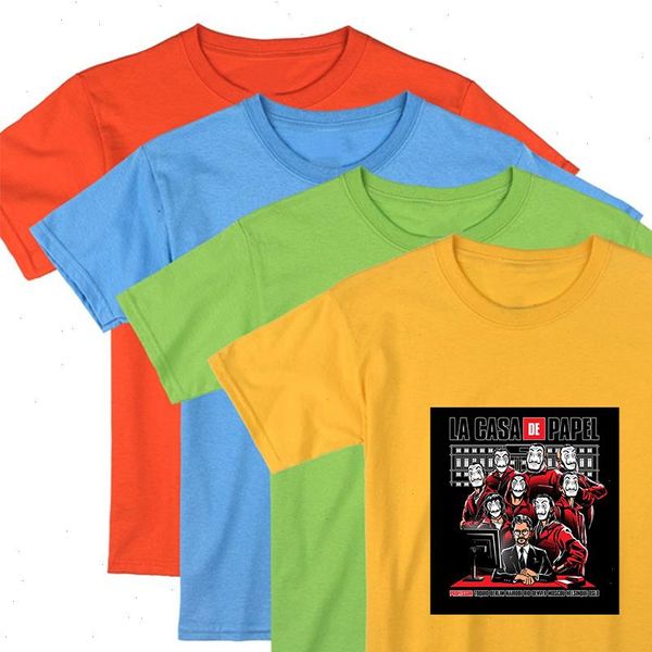 

cartoons funny la casa de papel graphic hipster ropa mujer o neck womens shirt style casual multicolor t shirt, White