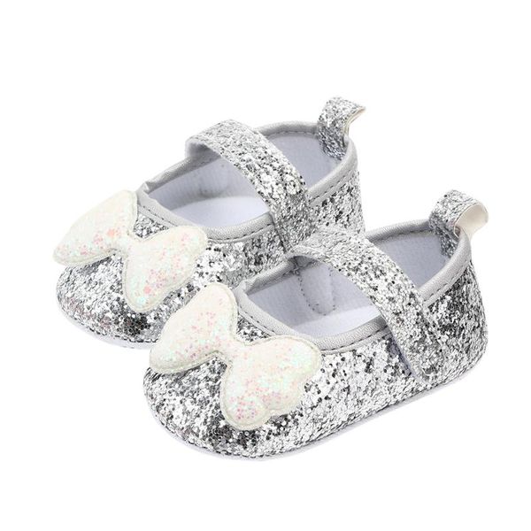 

first walkers 2021 toddler baby girls bowknot shoes soft sole cotton fabric sequins crib spring summer casual
