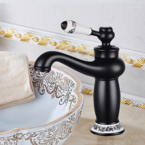 

bathroom sink faucets antique brass faucet stream spout tap basin solid one handle and cold water mixer vanity1
