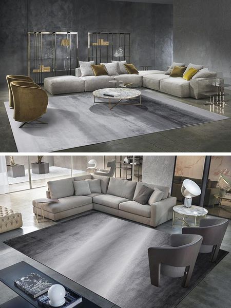 

carpets italian minimalist black and white living room carpet gray industrial style bedroom modern light luxury rugs for
