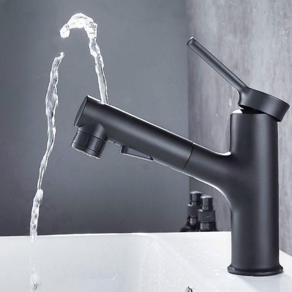 

pull out bathroom basin sink faucet rinser sprayer gargle brushing 3 mode mixer tap cold & basin faucet