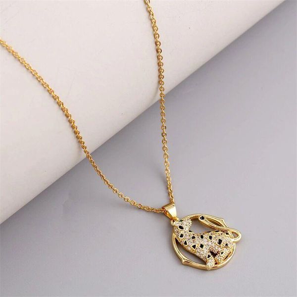 

chains 2021 fashion jewelry leopard necklace gifts for others, Silver