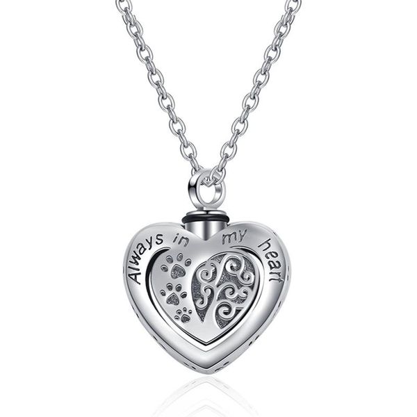 

heart shaped sunflower lettering always my heart pendant fashion personality creative clavicle necklace, Silver