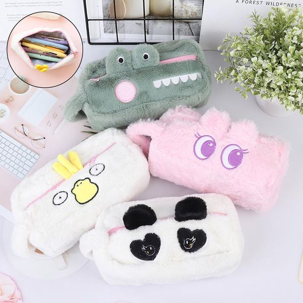 

cute funny plush pencil case school pencil cases stationery cosmetic us