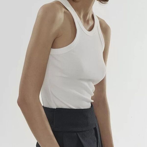 

2021 new novas mulheres simples colete estiramento sem mangas magro camiseta t senhoras camis feminino de fundo tanque roupas superiores bvq, White
