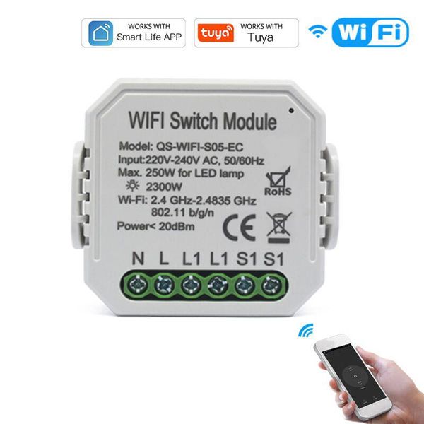 

smart home control wifi intelligent switch diy breaker module app remote electric quantity meter compatible with amazon alexa google