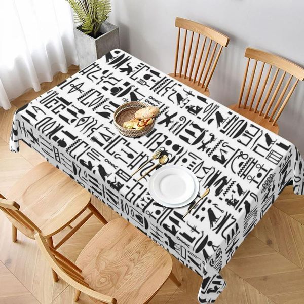 

table cloth hieroglyphics tablecloth kawaii print cover desk protection polyester