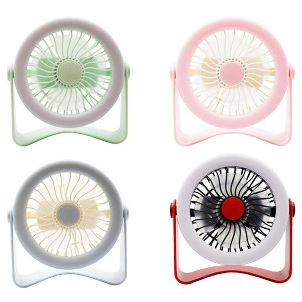 

electric fans simple table tiny round fan quiet operation with light adjustable tilt 360 Â° p9yd