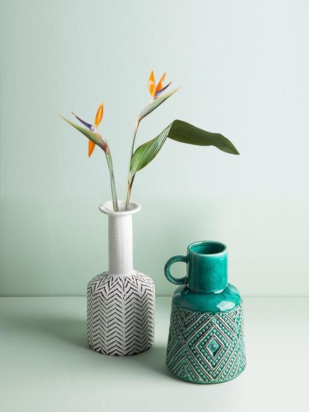 

ceramic vase distressed relief flower vase crack flower arrangement modern home decoration handicraft furnishings retro