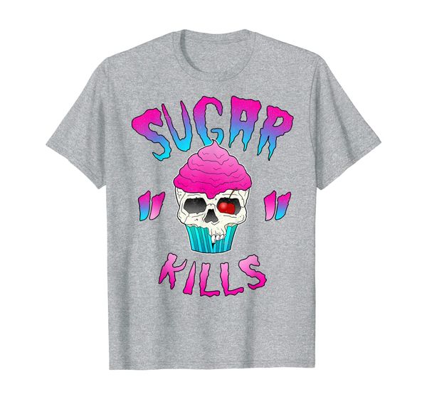 

skull cupcake t shirt candy cherry tattoo pink gift tee, White;black