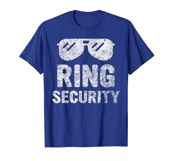 

ring security t-shirt bearer wedding gift shirt, White;black