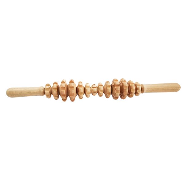 

handheld wood massage tool wooden sturdy hourglass shape roller