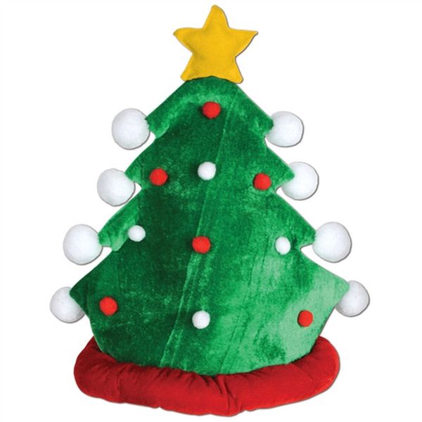 Creative Christmas Tree Hat Hat Xmas Hat Tree Oranments Feliz Natal Decor Presentes Favorecer Naviidad Noel Feliz Ano Novo