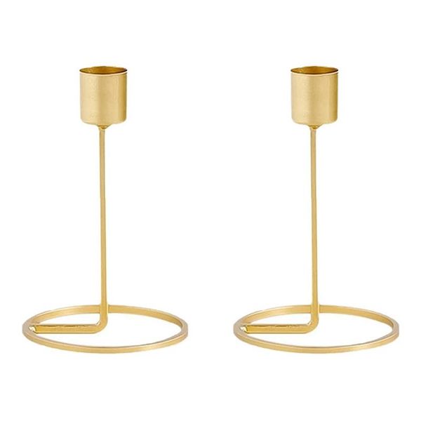 

candle holders gold holders, 2pcs nordic style single head decorative candlestick holder home decor metal