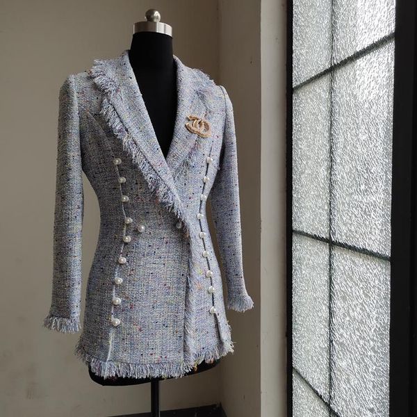 

women's jackets spring summer outerwear star s similar small fragrance elegant famous suit collar tweed short flow, Black;brown