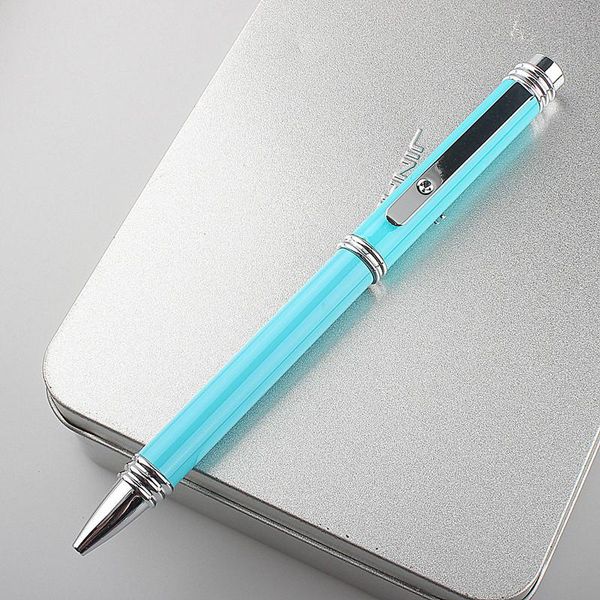 

ballpoint pens metal pen 0.7mm refills for school office 3 colors material rotating stationery supplies, Blue;orange