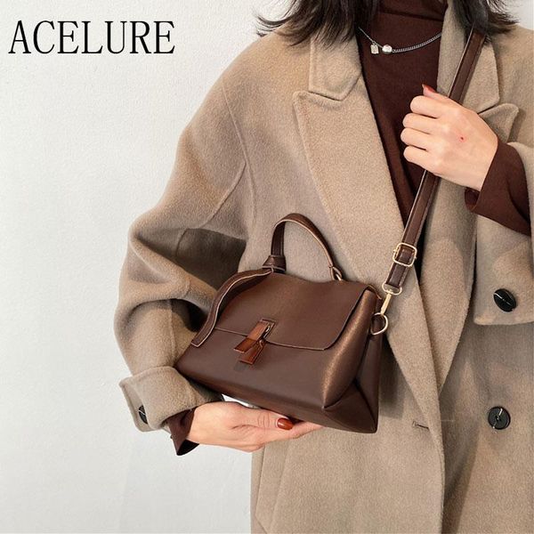 

acelure female messenger bag purse pu leather handbags women shoulder bags designer crossbody bag for women