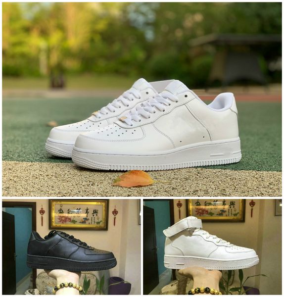 

2021 new design outdoor men low skateboard shoes one 1 knit euro airs high women all white black walking shoes b221