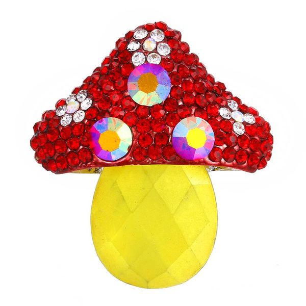 

pins, brooches cindy xiang elegant mushroom pins brooch cute plant rhinestone bag lapel pin cartoon coat friends jewelry gift, Gray