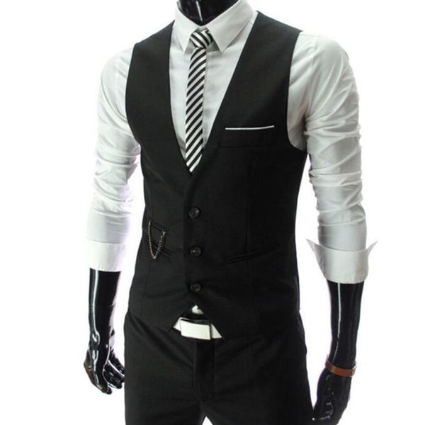

men's tight formal vt, busins casual svels et, new in 2021, Black;white