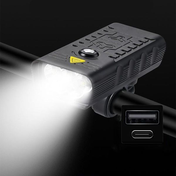 

bike lights super bright front headlight ultralight waterproof usb rechargeable safety warning lighting bicycle lamp set