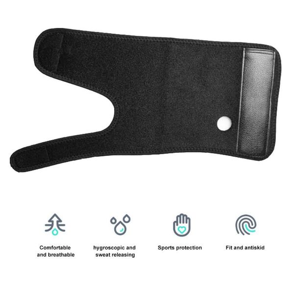 

wrist support brace adjustable splint palm protector for carpal tunnel tendonitis sports injuries pain relief, Black;red