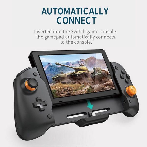 Per Switch Controller portatile Grip Console Gamepad Doppia vibrazione del motore Giroscopio a 6 assi integrato Joystick 3D Controller di gioco Joystick Joystick