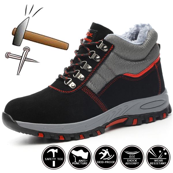

work boots safety shoes men indestructible steel toe shoes men winter boots work shoes sneakers men winter safety boots