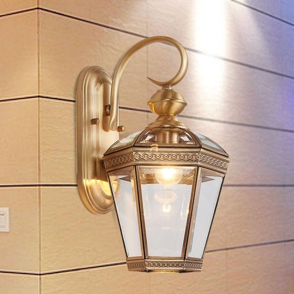

nordic led wall lamps sconces lighting fixtures loft bedroom illumination copper wall lights novelty home deco aisle lamp